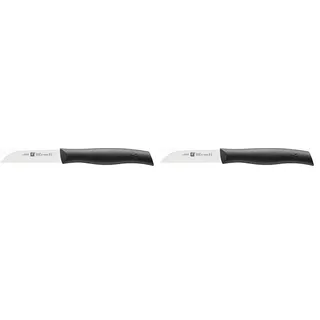 Zwilling Twin Grip Gemüsemesser, Klingenlänge 8 cm, Kunststoffgriff, schwarz (Packung mit 2)