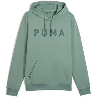 Puma Cloudspun Branded Kapuzenpullover Green Moon M