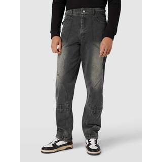 Baggy Jeans mit Label-Detail Modell 'SVERIGE', Black, 30