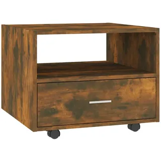 furnicato Couchtisch Räuchereiche Massivholz 55 x 55 x 40 cm