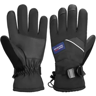 Brubaker Winterhandschuhe Skihandschuhe Schwarz L/XL