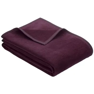 Wohndecke IBENA Wohndecke PORTO BL 180x220 cm lila Decke Kuscheldecke Sofadecke, IBENA lila