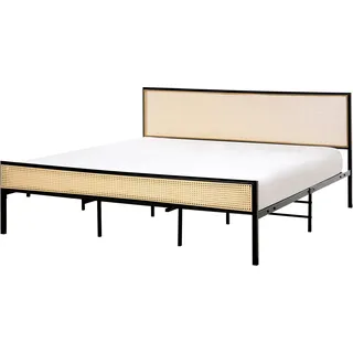 Beliani Avanton 180 x 200 cm H2 Schwarz/Braun