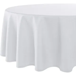 Delindo Lifestyle Tischdecke Wien Ø 160 cm Weiß