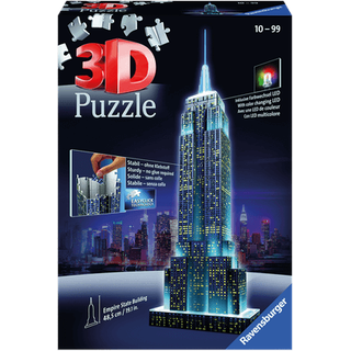 Puzzle - Empire State Building bei Nacht - Night Edition - 3D, 228 Teile