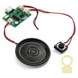 MP3 Sound-Chip Modul, Sound Modul Tastensteuerung | 8M Programmierbare MP3 WAV Musik Player Platine, für DIY Spieluhr Grußkarte Kreatives Geburtstag Festival