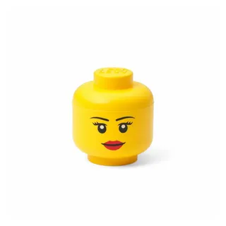 Room Copenhagen LEGO Aufbewahrungsbox Storage Head Girl Ø 10,2 x 11,5 cm 1-tlg. gelb