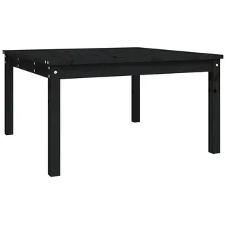 vidaXL Gartentisch Schwarz 82,5x82,5x45 cm Massivholz Kiefer