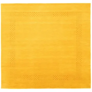 Morgenland Gabbeh Teppich - Loribaft Perser - Nova - gold - 200 x 200 cm - quadratisch