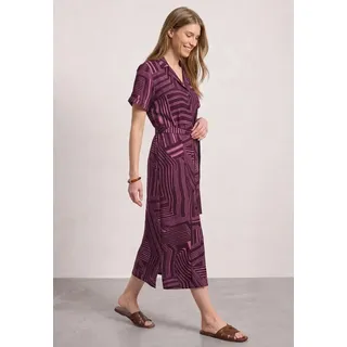 STREET ONE Midikleid Grafisches Muster Lila/Pink/Rosa 44