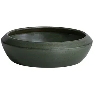 Dehner Keramik-Schale Sagres, konisch, ca. Ø32/H10 cm, Dunkelgrün