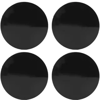 Klanata 4 Stück Schwarze Universal Radnabenkappen für 17-Zoll-, 56mm Auto Radnabenabdeckung Reifen Felgennabenkappen