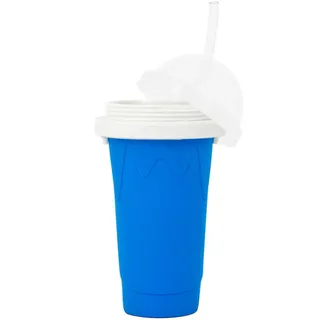 Blauer, Doppelwandiger, Umweltfreundlicher Silikon-smoothiebecher