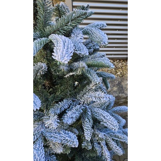 Weihnachtsbaum Schnee 210 cm Kunststoff Grün XL (Extra Large)