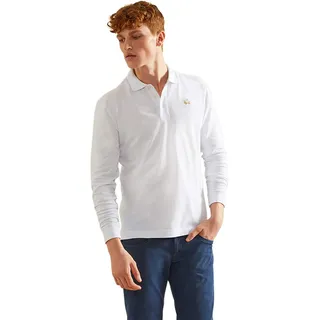 La Martina Herren Man Polo L/S Piquet Stretch Poloshirt - XL