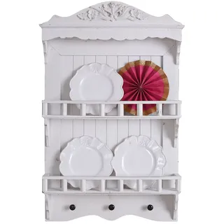 Tellerboard Shabby Chic Wandregal Holzregal Wandboard Hängeregal Antikstil mxa068 Palazzo Exklusiv