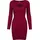 Cut Out Kleid Bordeaux XS