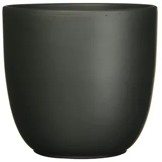 Mica Decorations Tusca Topf rund schwarz matt - h7,5xd8,5cm