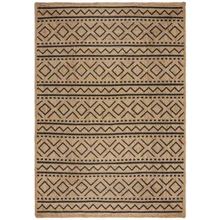 Nachhaltiger Jute-Teppich NEATH SCOTT mit geometrischem Muster von Kadima Design