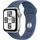 2024 GPS 44 mm Aluminiumgehäuse Silber, Sportarmband Denim M/L