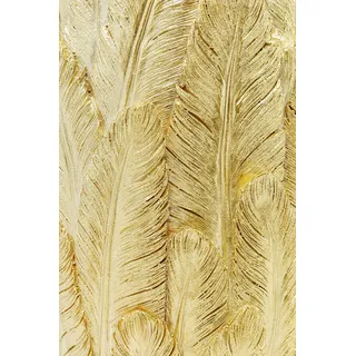 KARE DESIGN Vase Feathers 80 cm Polyresin Gold S (Small)
