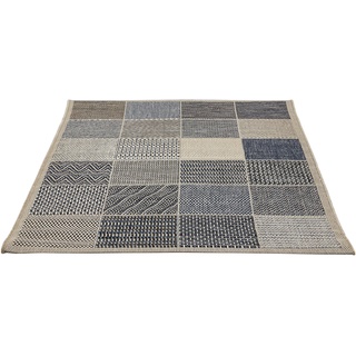 Teppich »Clyde 2«, rechteckig, 44711614-0 beige/blau 5 mm