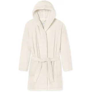SCHIESSER Morgenmantel Teddy-Fleece Comfort-Fit off white S