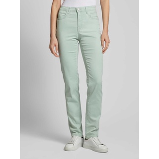 Regular Fit Jeans im unifarbenen Design Modell 'STYLE.MARY', Mint, 42S