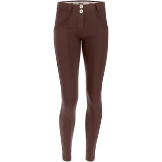 Jeggings FREDDY "WRUP2Skinny" Gr. XL, N-Gr, braun (dark brown) Damen Hosen mit Lifting & Shaping Effekt