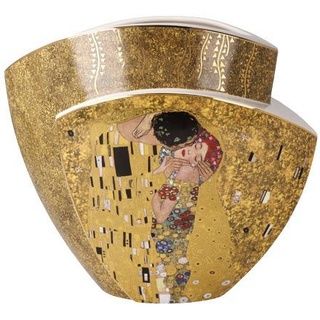 Goebel Tischvase Gustav Klimt - Der Kuss / Adele Bloch Bauer (1 St), Vase aus Porzellan, Höhe ca. 20 cm bunt|goldfarben