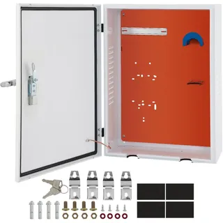 Vevor Tesla-Ladestationsbox, 70 x 50 x 25 cm, Outdoor-Kabelbox, Ladebox, Kabel-Organizer, IP32 wasserdicht, staubdicht, Cool Roll Steel-Elektrogehäusebox, für Tesla-Wandanschluss