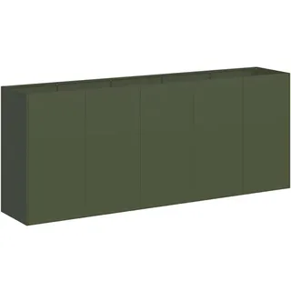 vidaXL Pflanzkübel 200 x 40 x 80 cm Olivgrün