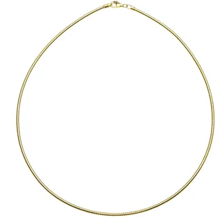 Ostsee-Schmuck Halsreif Omega 2,2 mm Gold/Silber 925
