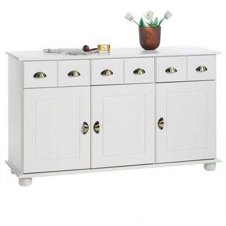 IDIMEX Sideboard Colmar Kommode, Kiefer massiv, in weiß