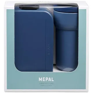 Mepal Lunchbox Take a Break blau 0,9 l & Kaffeebecher Ellipse 0,275 l
