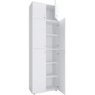 VCM Lona Aktenschrank 70 x 39 x 223 cm weiß