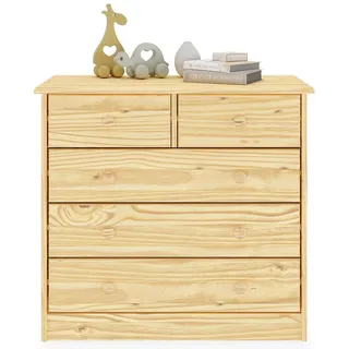 Idimex Kommode, Natur, Holz, Kiefer, Vintage, 79x74x35 cm, FSC Mix, Wohnzimmer, Kommoden & Sideboards, Kommoden