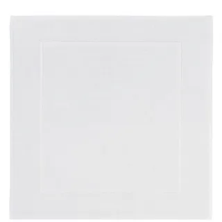 Aquanova Badematte London, Weiß, Textil, Uni, quadratisch, 60x60 cm, für Fußbodenheizung geeignet, rutschfest, Badtextilien, Badematten