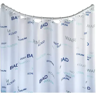 Wenko Duschvorhangstange Rundduschstange 80 x 80 x 90 cm weiß