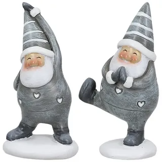 GILDE Weihnachtsfigur Yoga Santa Figur klein von Gilde – Weihnachtsmann Deko aus Kunstharz 8