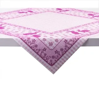 Sovie HORECA Tischdecke Joni-Rabbits in Beere aus Linclass® Airlaid 80 x 80 cm, 20 Stück - Ostern
