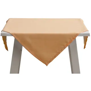 PICHLER Tischdecke Mitteldecke Panama Rechteck 100/100 peach (1-tlg), Tischdecke Tischläufer Fest Feier Kommunion orange
