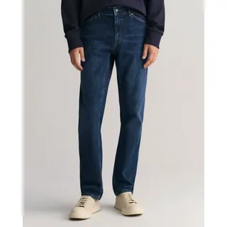GANT Regular Fit Jeans Dark Blue Worn In 32 34