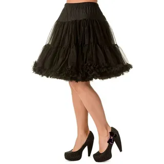 Banned Petticoat Damen Rockabilly Rock Schwarz XS-S