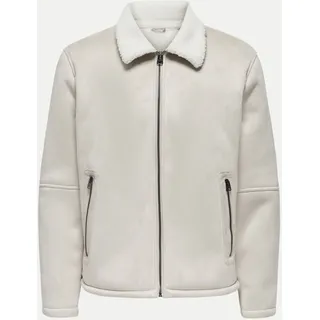 Kunstlederjacke Beige XXL