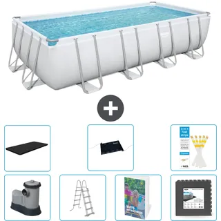 Bestway Power Steel Rechteckig - 549x274x122 Cm - 8-teilig  S543