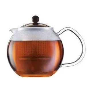 Bodum Teebereiter Assam, manuell, 0,50 Liter, aus Glas und Kunststoff, einfach und schnell braun