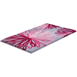 Badematte GRUND "Art" Badematten Gr. rechteckig (60 cm x 100 cm), 1 St., Polyacryl, rosa (rosé, grau) Gemusterte Badematten florales Muster, elegante Badematte