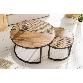 Riess-Ambiente VIENNA LOUNGE Braun Mangoholz 70 x 36 cm