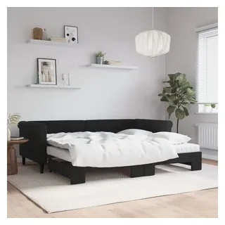 vidaXL Tagesbett 90 x 200 cm Schwarz